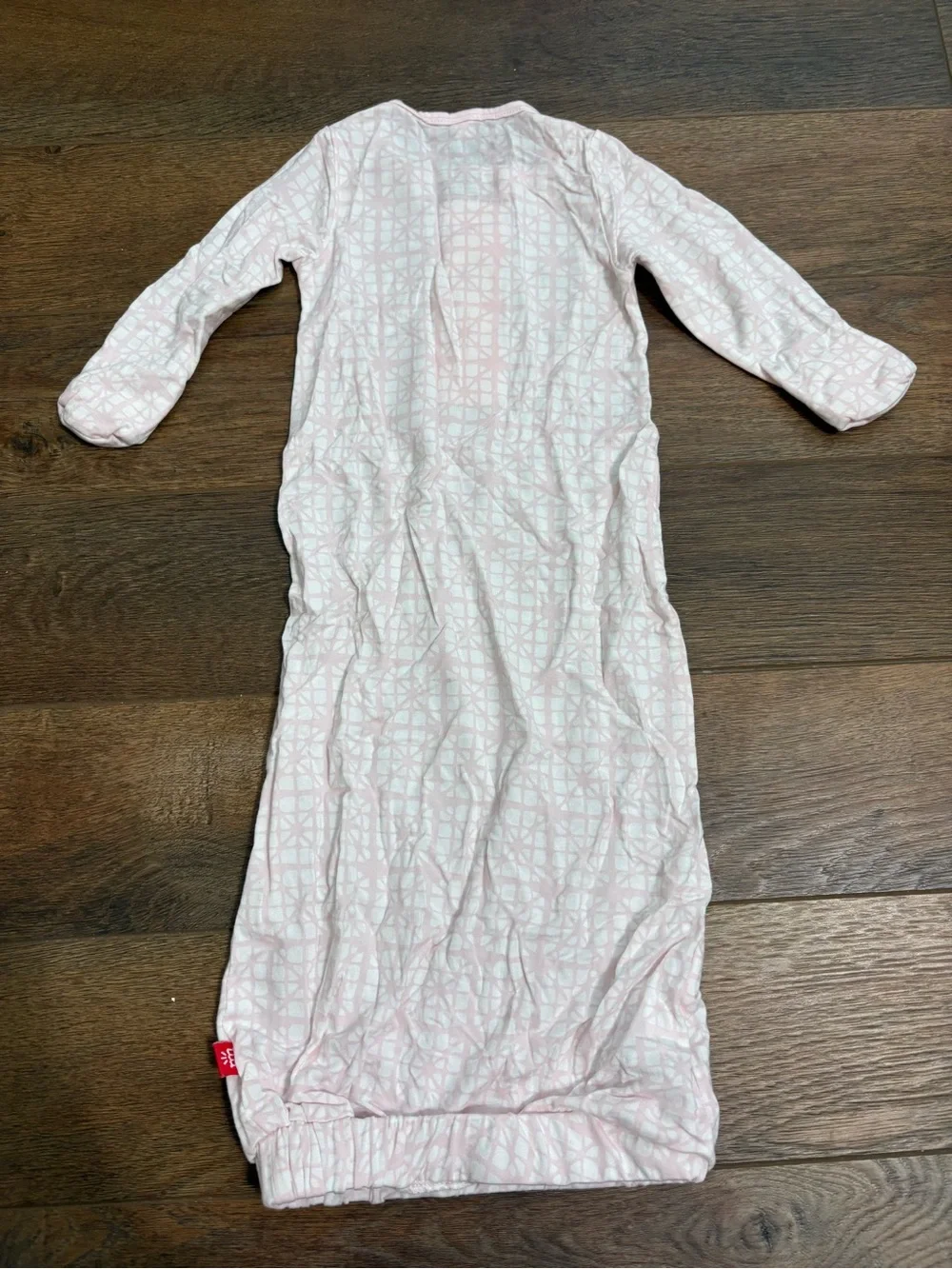 Magnetic Me girl Light Pink Long Sleeve Sleep Sack with Geometric Print NB-3m